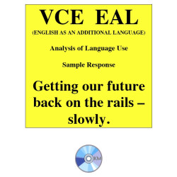 Analysis of Language Use - EAL Sample Response 1
